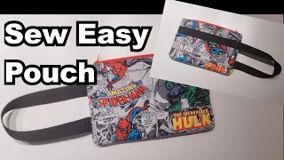 How to sew a small pouch with zippered pocket inside