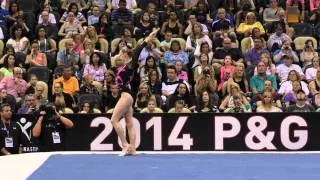 Alyssa Baumann - Floor - 2014 P&G Championships - Sr. Women Day 2