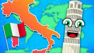 Learn About The Leaning Tower of Pisa: A Landmark Of Italy! | Songs For Kids | KLT Geography