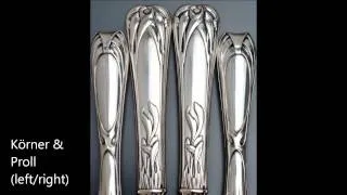 Table Flatware Pattern Designs 1895- 1914 Art Nouveau Jugendstil