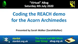 ABug 05: Coding the REACH demo for the Acorn Archimedes (Sarah Walker) Megademo RISC OS A5000