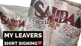 School Leavers Shirt || Signing shirt on the last day || leavers shirt 2023 || Sajida's world ❤️