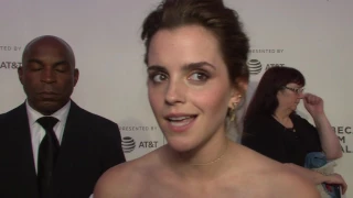 The Circle: Emma Watson "Mae" Red Carpet Movie Premiere Interview | ScreenSlam