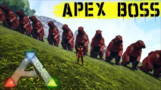 ARK:  БИТВА против APEX БОССА! АРМИЯ МЕГАТЕРИЕВ Выживание c модом SUPREME