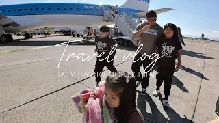 Travel vlog: Las Vegas to Florence Italy flight | flying with Autism | TSA CARES | family vlogging