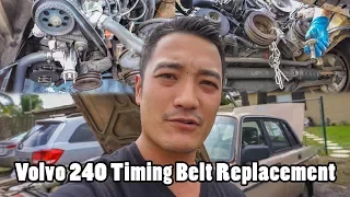 How To Replace 1986 Volvo 240 Timing Belt and Front Seals