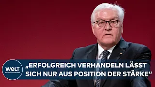 "Epochenbruch": Steinmeier verurteilt Ukraine-Krieg und fordert "Wille zur Stärke"