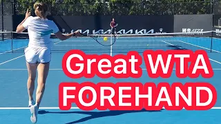 Learn From Aryna Sabalenka’s Gorgeous Forehand  (Tennis Technique Explained)