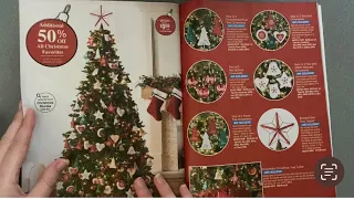 ASMR Christmas catalog flip through (gum chewing)