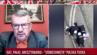 Brutalna pacyfikacją protestów przez policję Tuska | A. Ruszczyński | Polska Na Dzień Dobry