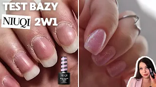 TEST bazy 2w1 NIUQI dostępnej w BIEDRONCE | Manicure hybrydowy BEZ FREZARKI