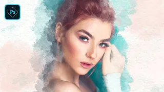 Create a Watercolor Portrait in Photoshop - WaterColor Painting Tutorial