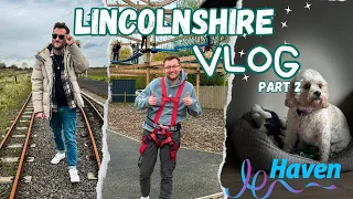 LINCOLNSHIRE STAYCATION VLOG Part 2 ☀️ | Haven Cleethorpes Beach | dog walks, aerial adventure