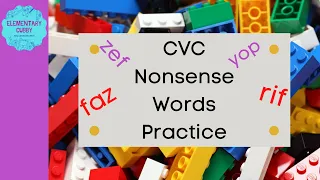 CVC Nonsense Word Practice #2 (no music) Acadience/Dibels NWF