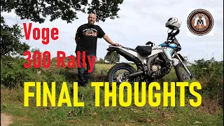 FINAL THOUGHTS on the Voge 300 Rally