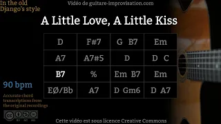 A Little Love, A Little Kiss (90 bpm) : Gypsy jazz Backing track / Jazz manouche