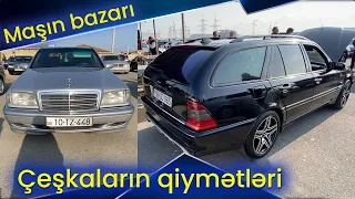 Maşın bazarında W202 Çeşka Mercedeslərin bugünə olan qiymətləri