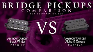 Seymour Duncan BLACK WINTER vs ALPHA & OMEGA - Passive Bridge Pickup Guitar Tone Comparison Demo