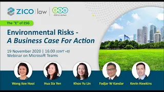 GC Series Webinar: The “E” of ESG | Environmental Risks – A Business Case For Action
