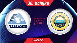 Stal Rzeszów-Hutnik Kraków 30 kolejka Ewinner 2 ligi skrót meczu