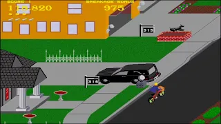 Paperboy Arcade Video Game Hard Way Completed (MAME) 284,101