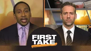 Stephen A. and Max finally agree: LeBron James on Lakers no threat to Warriors | First Take | ESPN