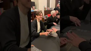 Meeting Aaron Tveit at the Moulin Rouge! The Musical Book Signing at Rizzoli Bookstore, NYC.