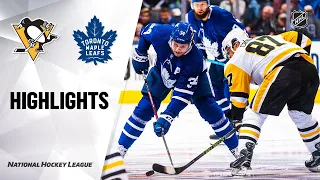 NHL Highlights | Penguins @ Maple Leafs 2/20/20