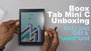 Boox Tab Mini C: Unboxing