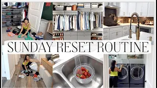 *NEW* SUNDAY RESET ROUTINE || GROCERY HAUL || CLOSET ORGANIZATION || KITCHEN RESTOCKS