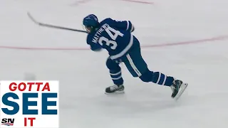 GOTTA SEE IT: Auston Matthews Fires Home Wrist Shot For 60th Goal Of The Season