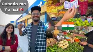 I went Grocery Shopping in both CANADA & INDIA 🇨🇦