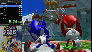 Sonic Heroes: Team Sonic Speedrun in 1:58:27.64 (2h 14m 19s IGT)