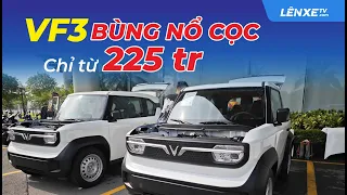 Cọc VinFast VF3 BÙNG NỔ DOANH SỐ KHỦNG THÀNH CÔNG NHẤT ngày đầu cọc. VF 3 giá chỉ từ 225 triệu