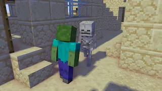 Wither Skeleton X Skeleton Life Part 1 Minecraft Animation