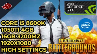 PUBG PC BENCHMARKS | Core i5 8600k | 16GB 3200MHZ | GTX 1050TI 4GB | BEST SETTINGS | 1080P