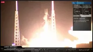 SpaceX landing the first stage on land (LiveStream: short version).