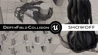 VFX 🙌 Ue5.1 Niagara - DistanceField Collision - GPU Ribbon - Tentacles v2.01 - ( Showoff )