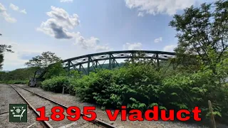 Old 1895 viaduct and steel mill ruins Johnstown pa