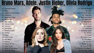 New Songs 2021 Adele, Justin Bieber, Ed Sheeran, Bruno Mars, Olivia Rodrigo, The Weeknd, Dua Lipa