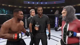 🥊Mike Tyson vs. Bad Santa (EA Sports UFC 2) - CPU vs. CPU - Crazy UFC 👊🤪