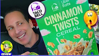 Taco Bell® x Uber Eats CINNAMON TWISTS CEREAL Review 🌮🔔🥣 Color Changing Spoon 🌈🥄 Peep THIS Out 🕵️‍♂️