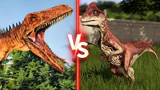 Velociraptor VS Deinonychus 🦖 Beautiful Animation Dinosaur Duels - Jurassic World Evolution 2 - JWE2