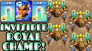 Invisible Royal Champion Attack is Insane!! Best Th16 Attack Strategy - Clash of Clans Town Hall 16