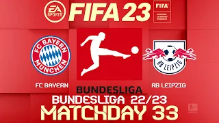 FIFA 23 Bayern Munich vs RB Leipzig | Bundesliga 2023 | PS4 Full Match