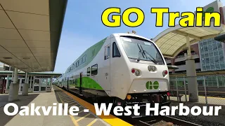 [4K] GO Train Lakeshore West from Oakville to West Harbour GO (Duration 38min)