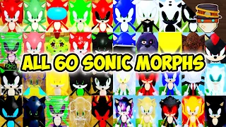 How to get ALL 60 SONIC MORPHS in Find the Sonic Morphs (60) | Roblox