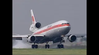 DC10 and MD11 trijets in action.