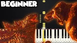 Godzilla vs. Kong (Here We Go) | BEGINNER PIANO TUTORIAL + SHEET MUSIC by Betacustic