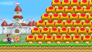 Can Mario Collect 999 Mega Mushrooms in New Super Mario Bros. Wii?